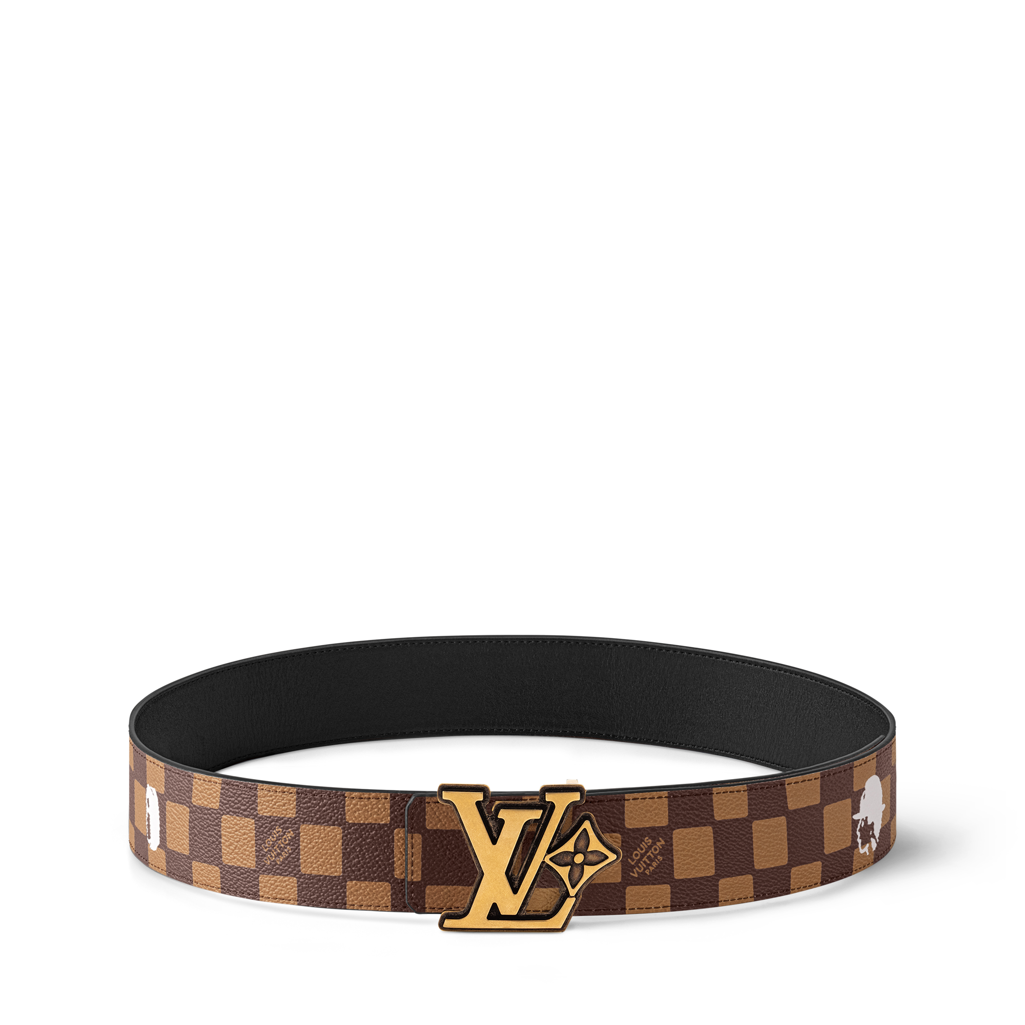 ベルト・LV フラワー ダミエ フレンドシップ 40MM リバーシブル